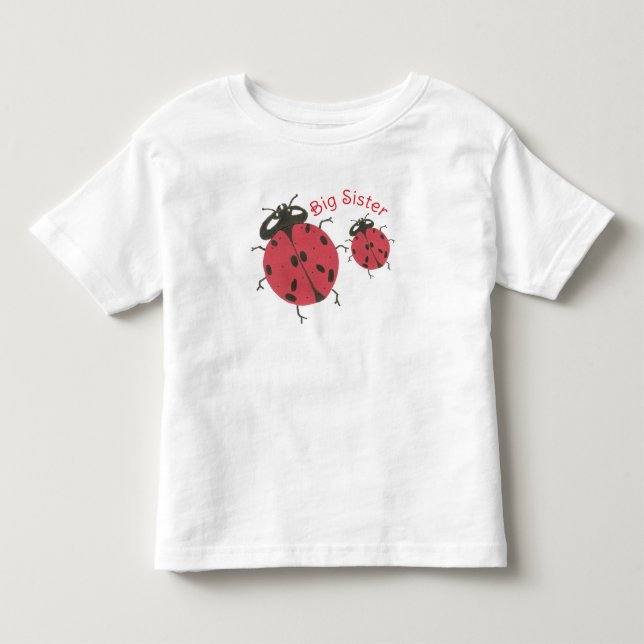 Stor syster-tröja - Nyckelpiga tema T Shirt (Framsida)