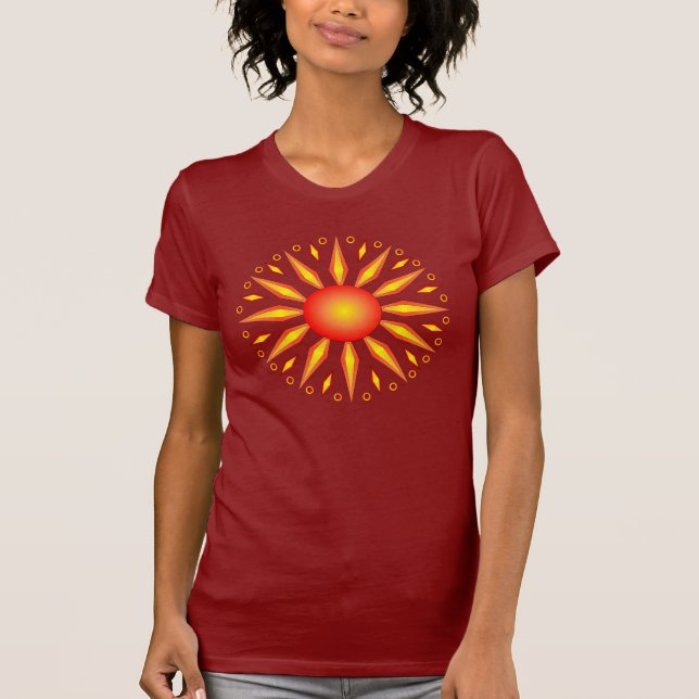 Stor T-tröja för sommarSolsticesol Tee (Framsida)