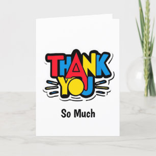 Stor Tack från hjärtavkänningsmeddelande Kort