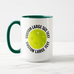 Stor text HUN. GREEN Combo 15oz Anpassad Picklebal Mugg