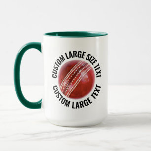 Stor Text JAKTGRÖN Kombi 425g Anpassad Cricket Mugg