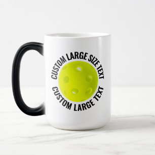 Stor text och Pickleball 0,44l anpassad värmeförän Magisk Mugg