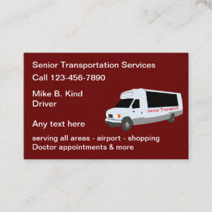 Stor text Transport Taxi Visitkort