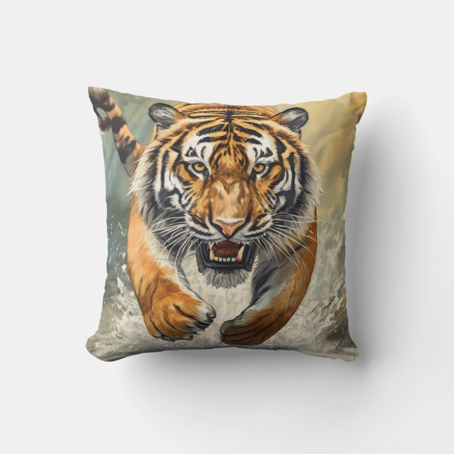Stor Tiger Kudde! Kudde (Framsida)