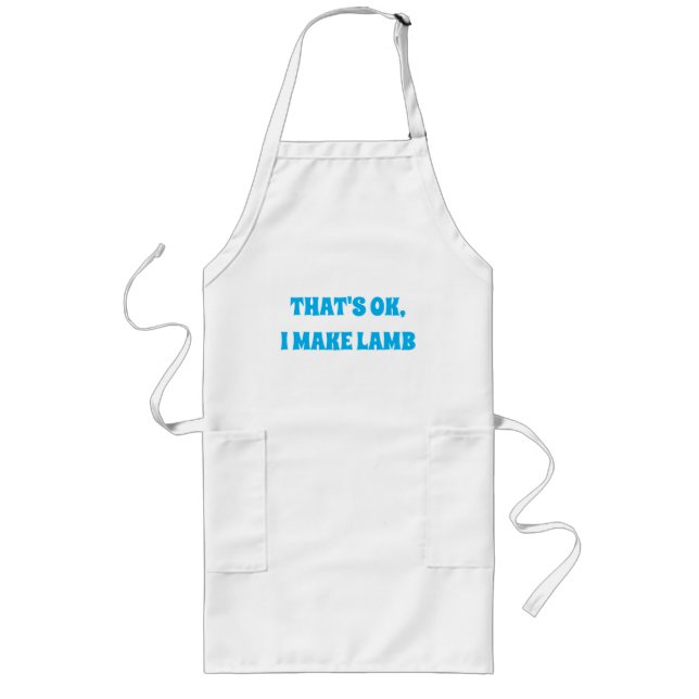 Stor Tjock Grekiska Bröllop Amusing Apron Långt Förkläde (Framsidan)