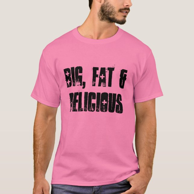 Stor, Tjock och givande - Rosa Tee (Framsida)