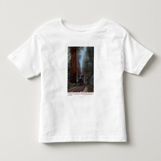 Stor trädjärnvägstation t-shirt (Framsida)
