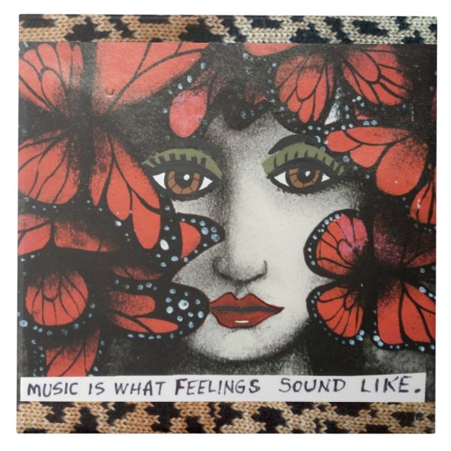 STOR TRIVET-MUSIC ÄR VAD KÄNSLOR LÅTER SOM KAKELPLATTA (Framsidan)