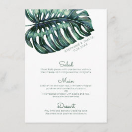 Stor Tropisk Monstera Löv-minimalist Meny