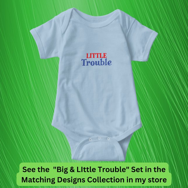Stor Trouble Manar, Little Trouble Kids, Matching T Shirt (Skapare uppladdad)