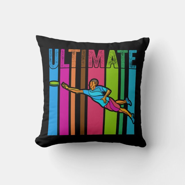 Stor ultimativ frisbeemotivpresent kudde (Framsida)