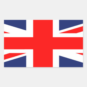 Stor Union Jack.png Rektangulärt Klistermärke