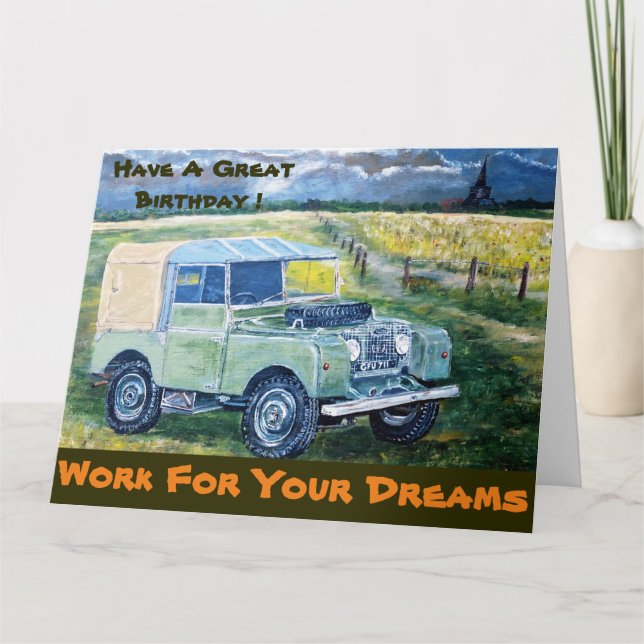 Stor uppmuntran/födelsedagskort kort (Framsida)