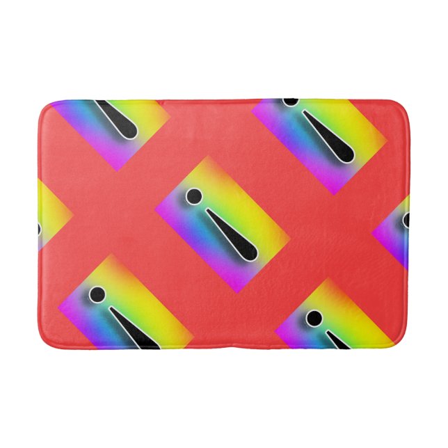 Stor upprepad förklaring badrumsmatta (Framsidan)