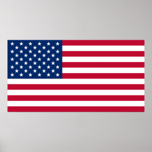 Stor USA flaggaUSA US affisch