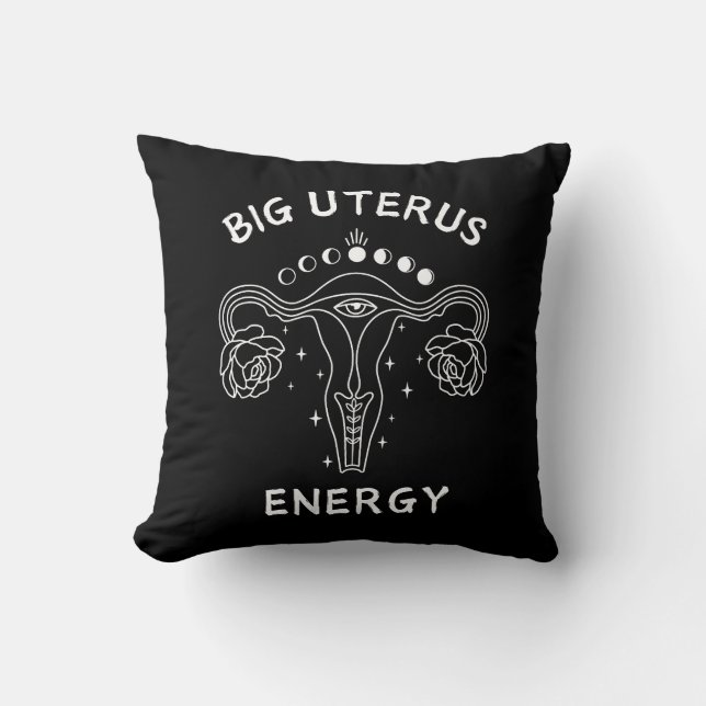 Stor Uterus Energy Feminist Kudde (Framsida)