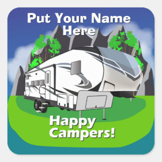 Stor utformning 28 bh Femte hjulkonstruktionen Fyrkantigt Klistermärke