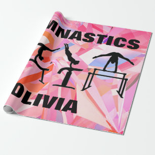 Stor utskrift av bruten Abstrakt i Gymnastics Presentpapper