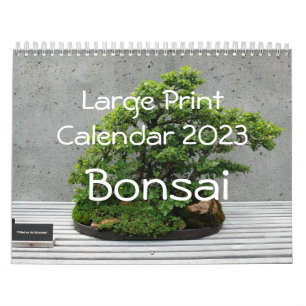 Stor utskriftskalender 2023 - Bonsai Kalender