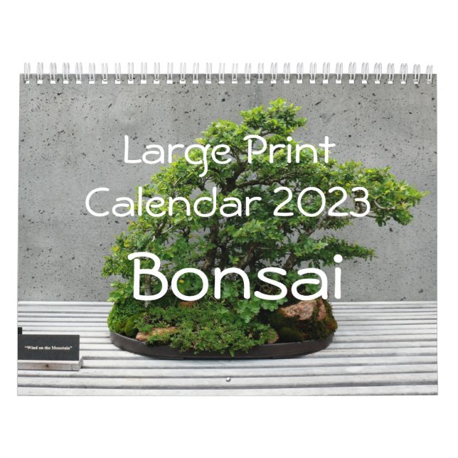 Stor utskriftskalender 2023 - Bonsai Kalender (Omslag)