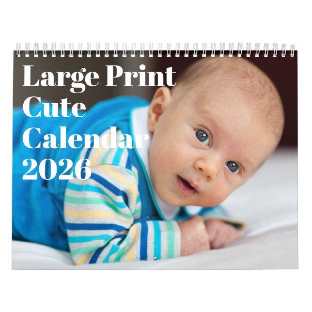 Stor utskriftskalender 2026 kalender (Omslag)