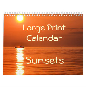 Stor utskriftskalender - soluppsättningar kalender