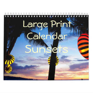 Stor utskriftskalender - soluppsättningar kalender
