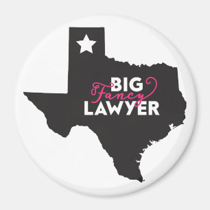 Stor utsmyckad Texas advokatmagnet Magnet