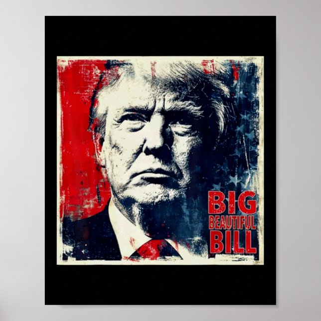 Stor Vacker Bill Rolig Trump  Poster (Framsidan)