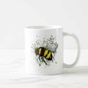 Stor Vacker Humla BEE, Digital Ritning Kaffemugg