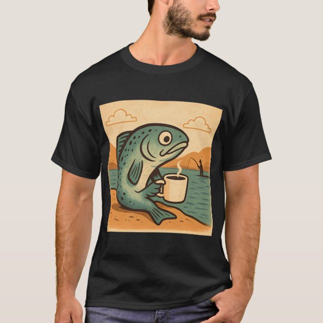 stor våg av träd t shirt (Framsida)