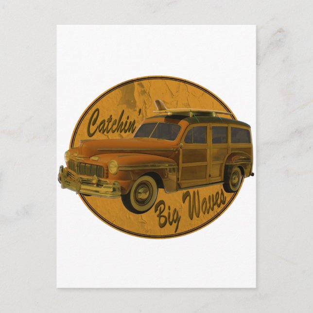 stor vågar i skogen vykort (Framsida)