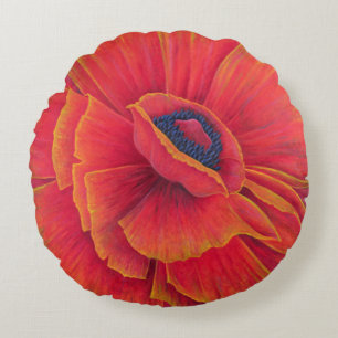 Stor vallmo 2003 rund kudde