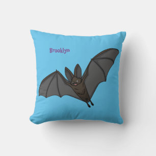 Stor vampyr fladdermus tecknad illustration kudde