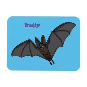 Stor vampyr fladdermus tecknad illustration magnet