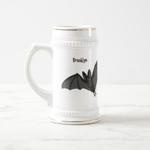 Stor vampyr fladdermus tecknad illustration sejdel