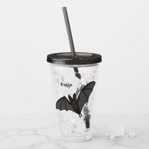 Stor vampyr fladdermus tecknad illustration take away mugg