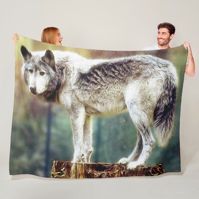 Stor vargfilt (S, M, L storleksanpassar), Fleecefilt (På plats)