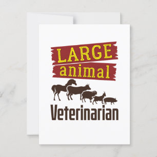 Stor veterinär vykort