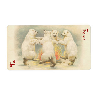 Stor vintagejuletiketter - fraktsedel