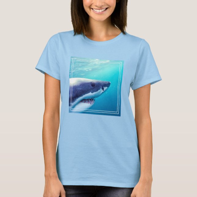 Stor vit haj | Sydafrika T Shirt (Framsida)