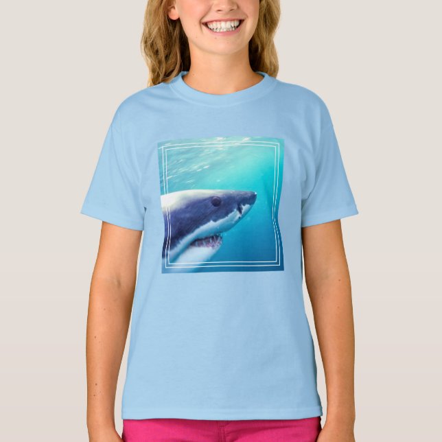 Stor vit haj | Sydafrika T Shirt (Framsida)
