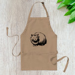Stor vit katt Apron Förkläde<br><div class="desc">Den här designen är en stor vit katt. Det görs i ett stil som är pixelerat. Katten har gult öga. Den här stora vita kattdesignen ser underbar ut på Apron</div>