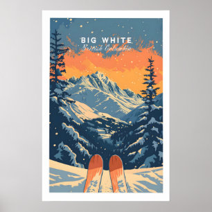 Stor Vit Resaaffisch - British Columbia 1 Poster