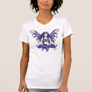 Stor vitskjorta "för violett lotusblomma" tee