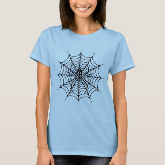 Stor webben med spindeln tee shirt