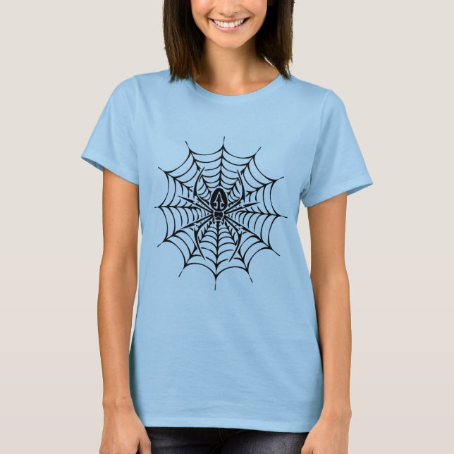 Stor webben med spindeln tee shirt (Framsida)