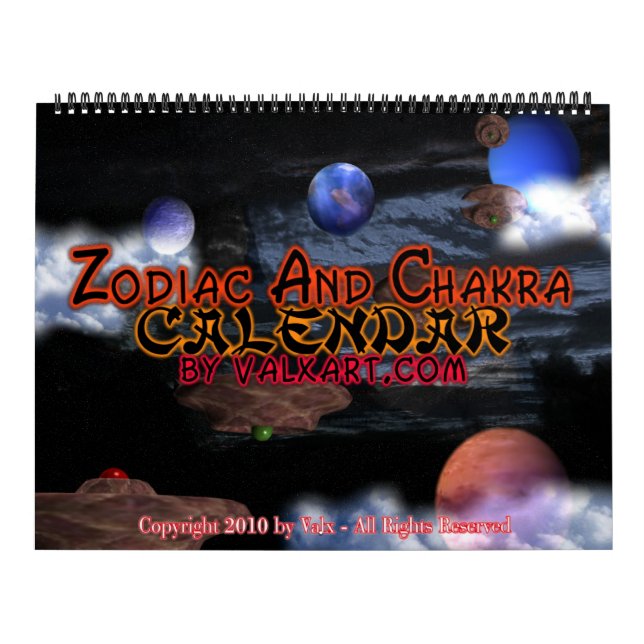 Stor Zodiac & Chakra Calendar Kalender (Omslag)