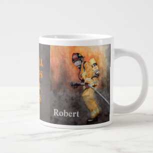 Stora 20 oz Coffee Kopp-Anpassningsbarna Firefight Jumbo Mugg