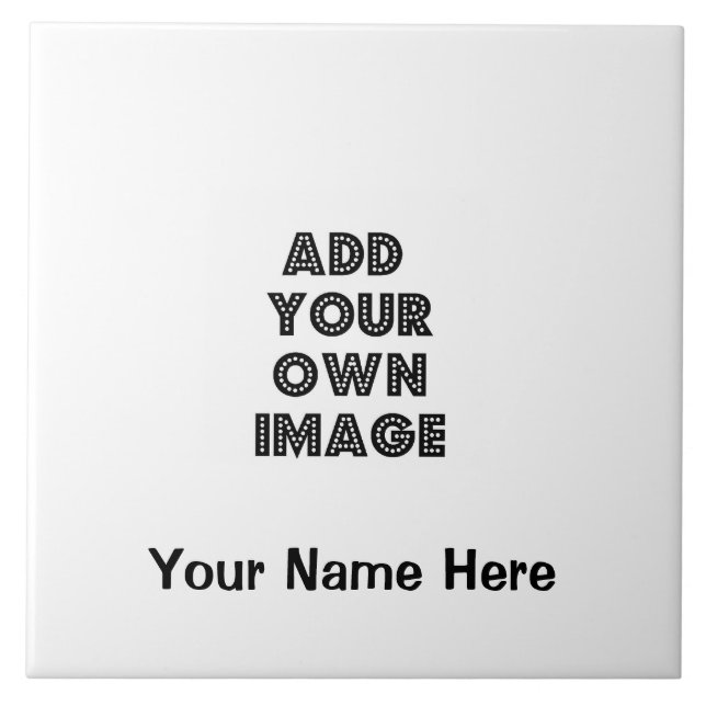 Stora 6x6 belägger med tegel konst - gör ditt kakelplatta (Framsidan)